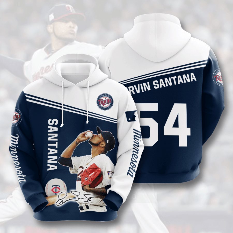 MINNESOTA TWINS Ervin Santana 3D Hoodie For Men For Women All Over Printed Hoodie