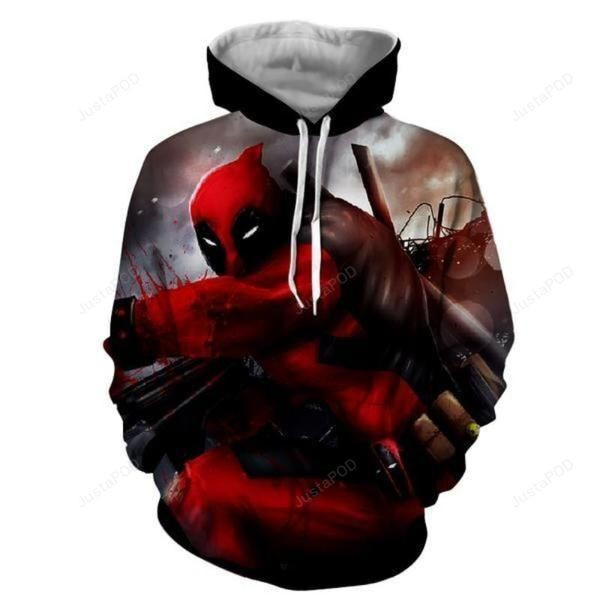 Deadpool Brown Mist 3D All Over Print Hoodie, Zip-up Hoodie