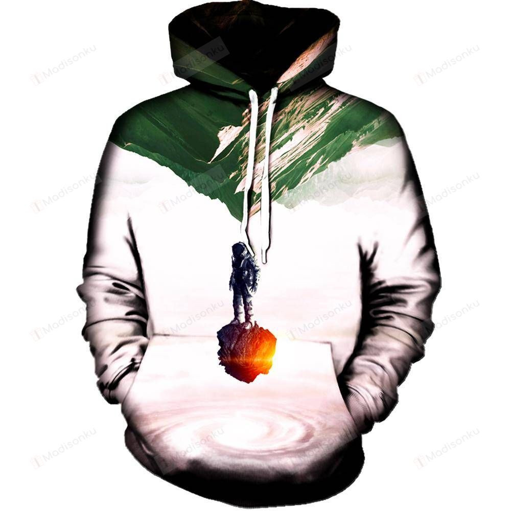 Surreal Astronaut For Unisex 3D All Over Print Hoodie, Zip-up Hoodie