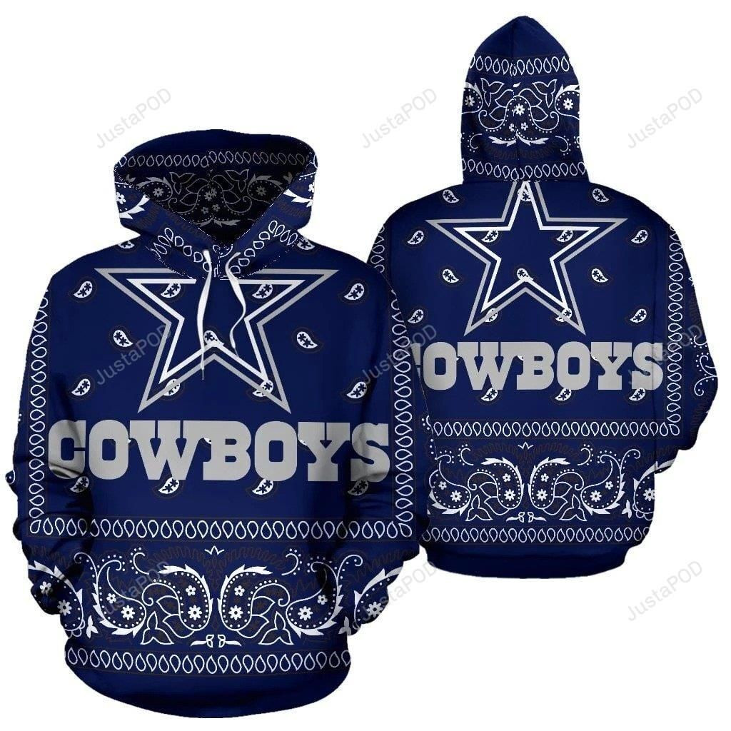 Dallas Cowboys NFL 3D All Over Print Hoodie, Zip-up Hoodie