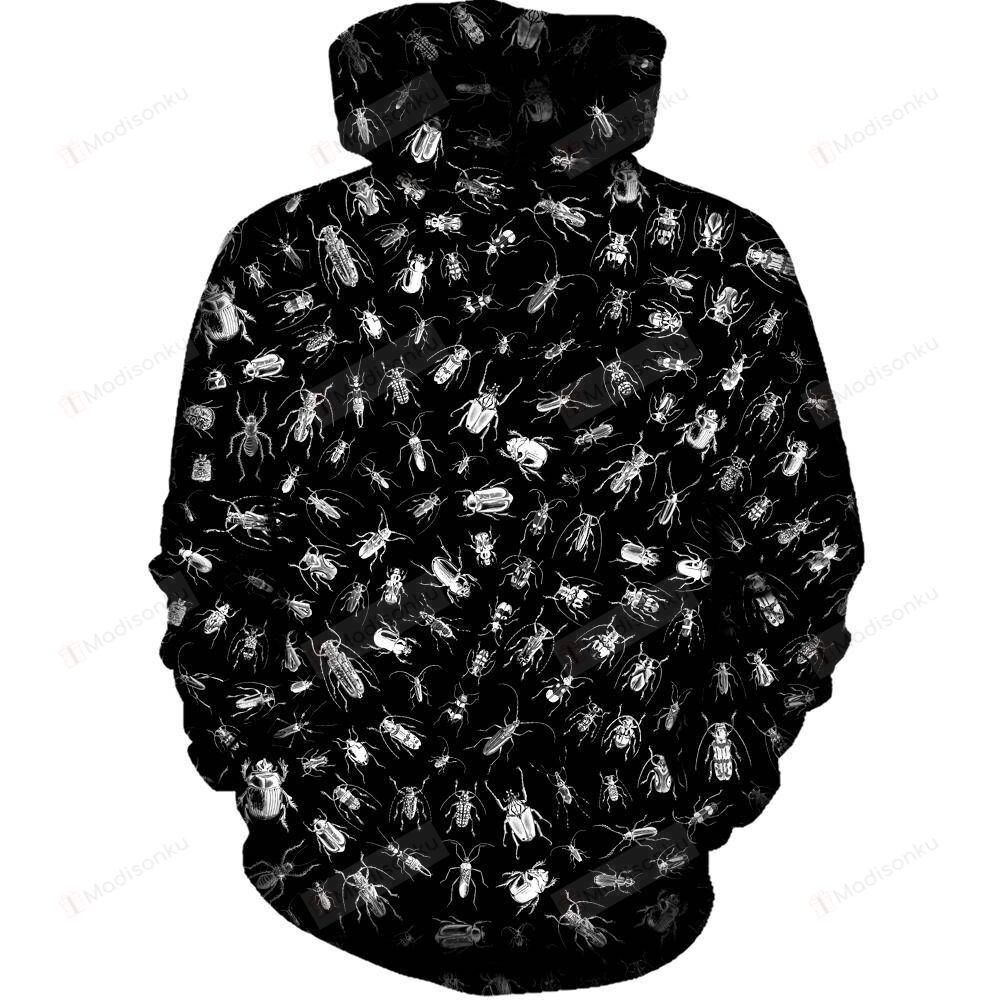 Beetlemania 3D All Over Printed Hoodie, Zip- Up Hoodie