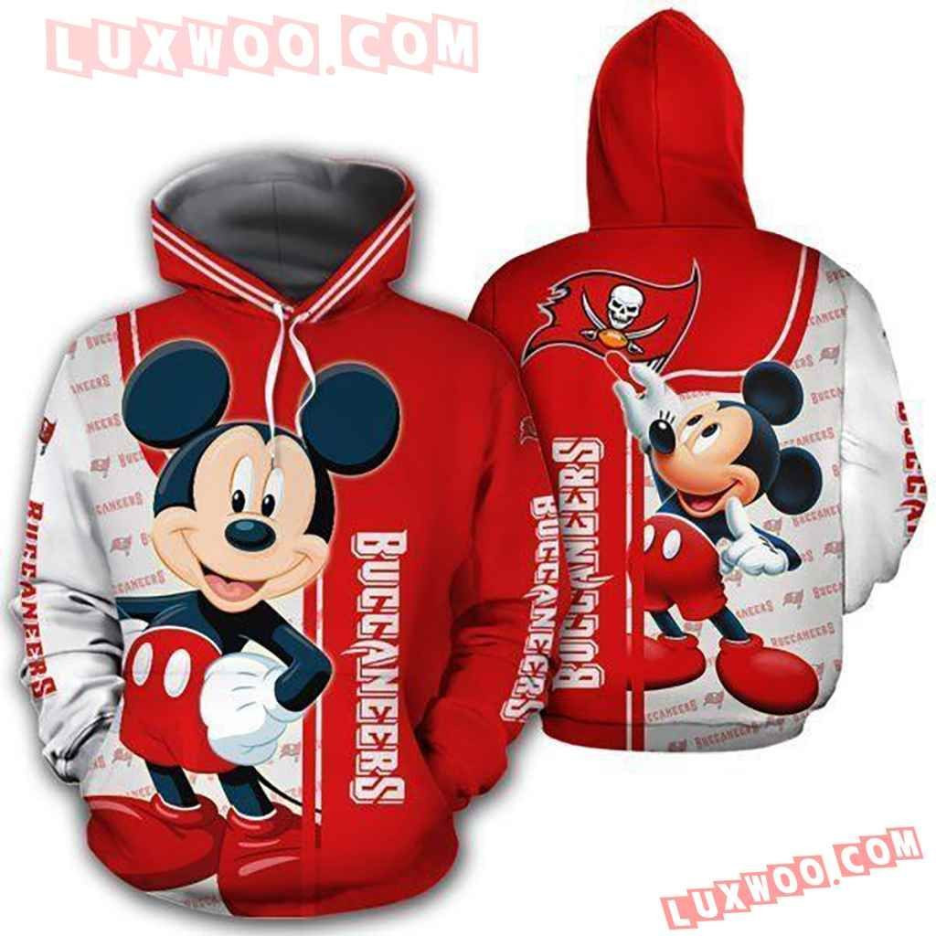 Nfl Tampa Bay Buccaneers With Mickey 3d Hoodie