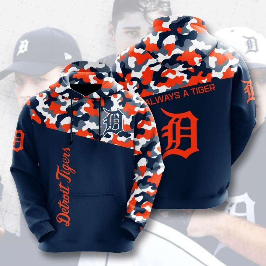 Sports Baseball Mlb Detroit Tigers Usa 143 Hoodie 3D