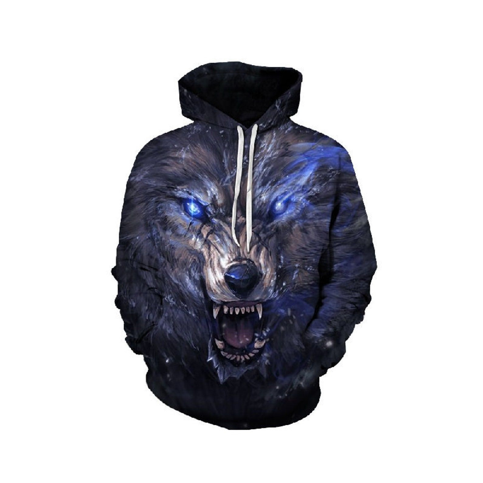 Colorful Wild Wolf 3d All Over Print Hoodie, Zip-Up Hoodie