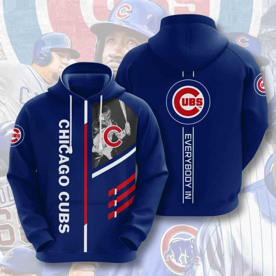 Sports Baseball Mlb Chicago Cubs 3D All Over Print Hoodie, Zip-up Hoodie