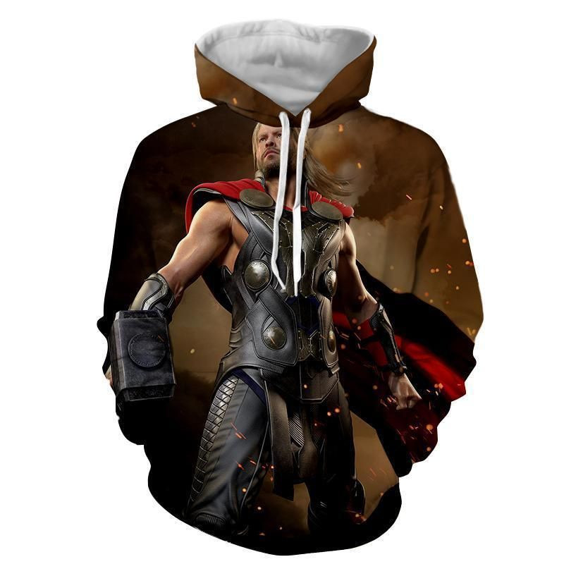 Thor 3D All Over Print Hoodie, Zip-up Hoodie