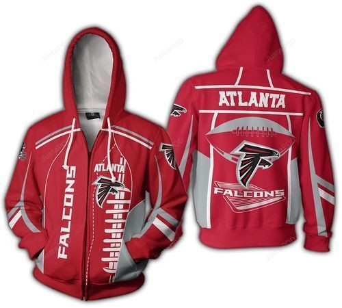 NFL Atlanta Falcons 3D All Over Print Hoodie, Zip-up Hoodie