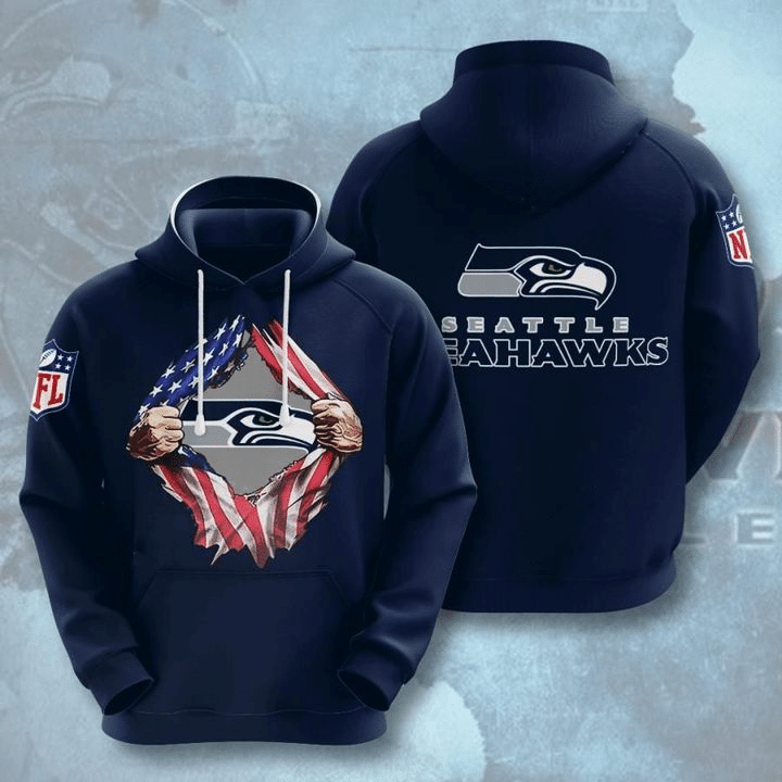 Seattle Seahawks 3D All Over Print Hoodie, Zip-up Hoodie