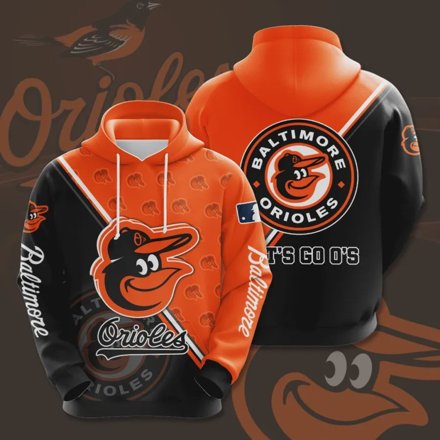 Baltimore Orioles 3D All Over Print Hoodie, Zip-up Hoodie