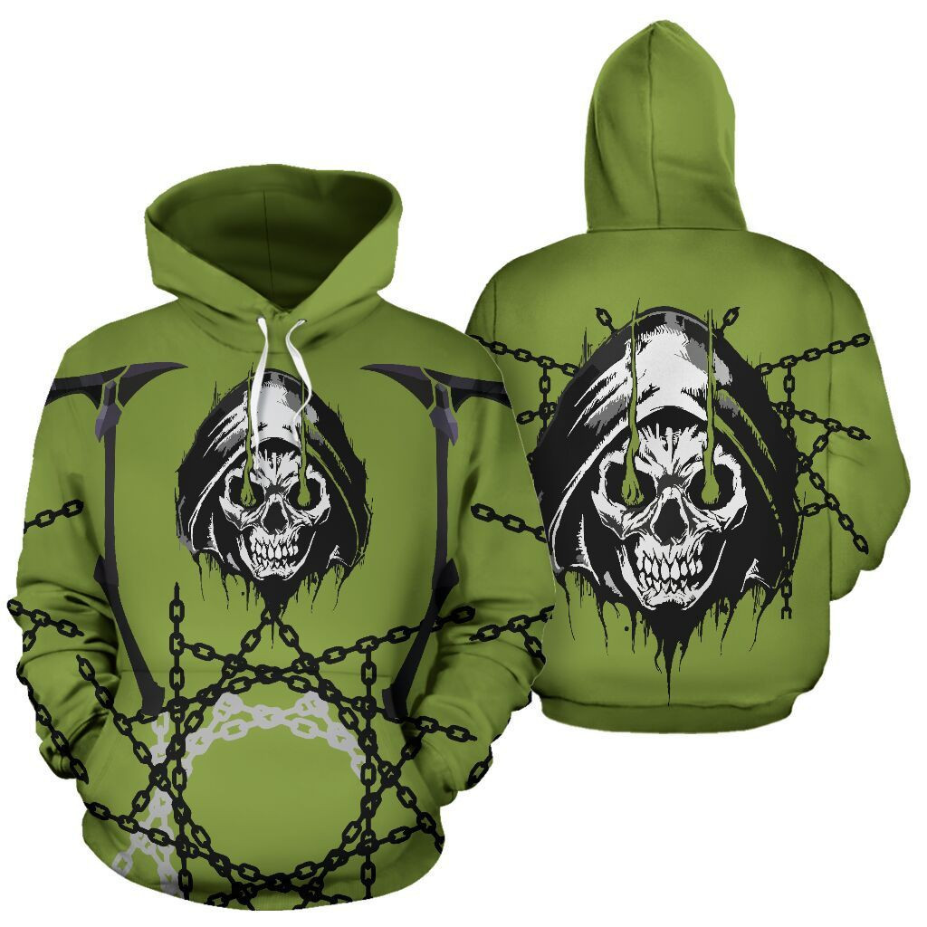 Death 3D All Over Print Hoodie, Zip-up Hoodie