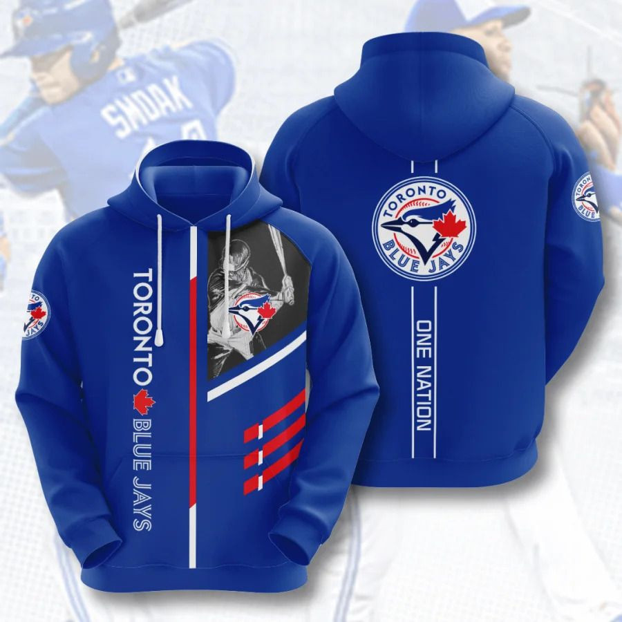 Mlb- Toronto Blue Jays 3d Hoodie Style 02