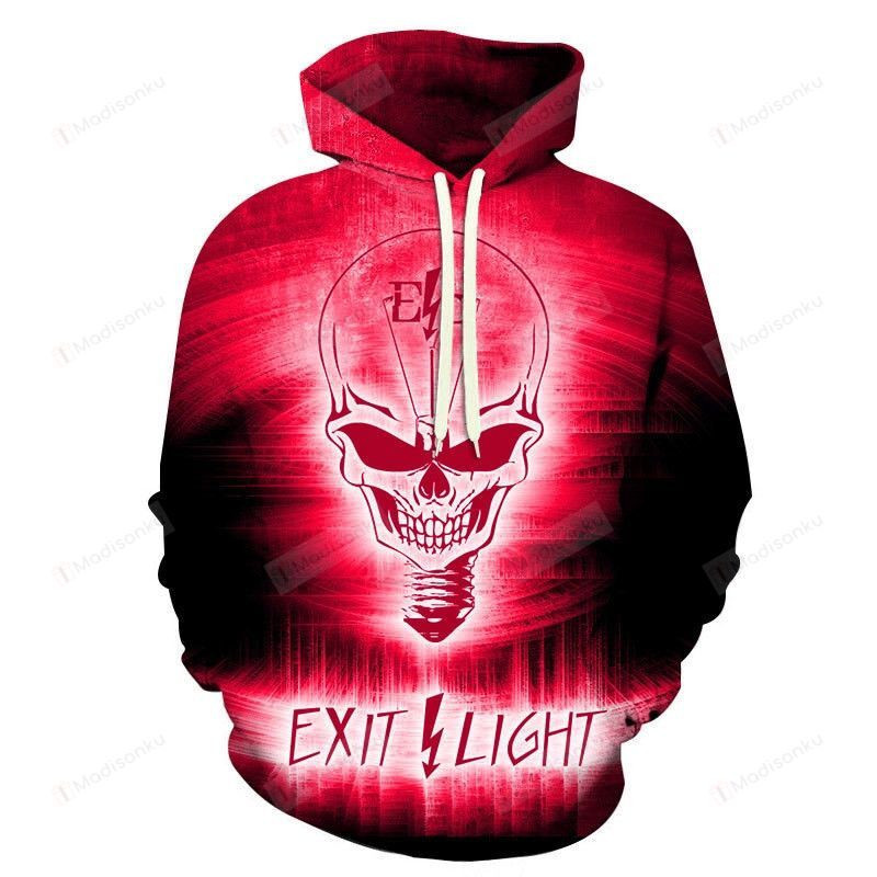 Red Skull 3D All Over Print Hoodie, Zip-up Hoodie