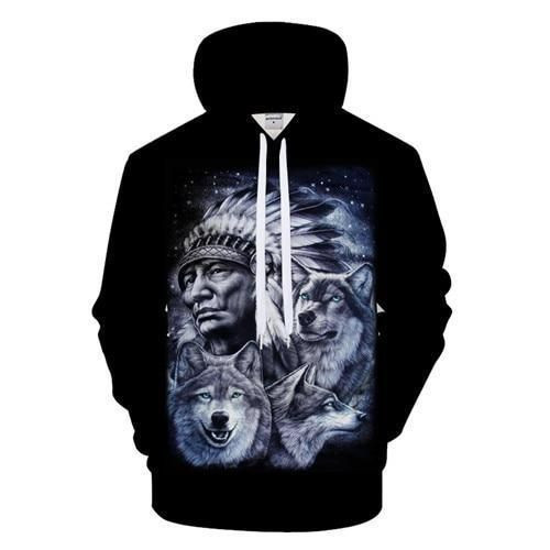 Native American Hoodie Bt10 #17742