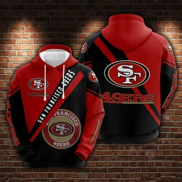 San Francisco 49ers 3d All Over Print Hoodie, Zip-Up Hoodie