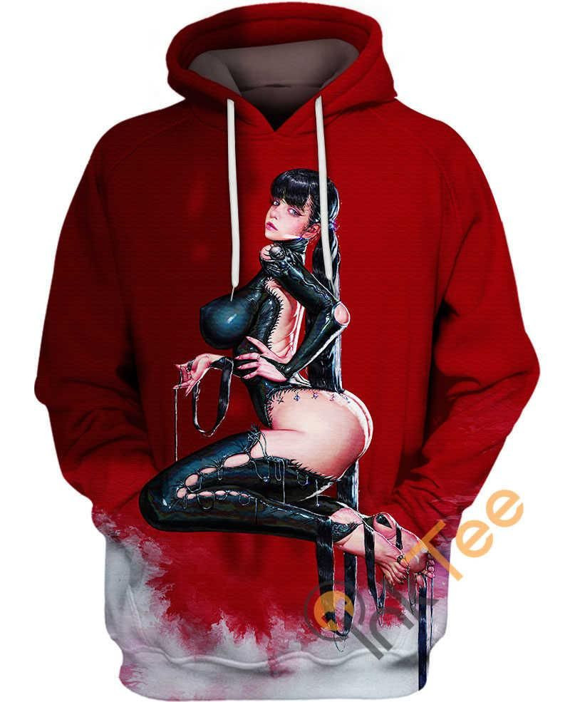 Red Flavor Ahegao Amazon Hoodie 3D Size S to 5XL