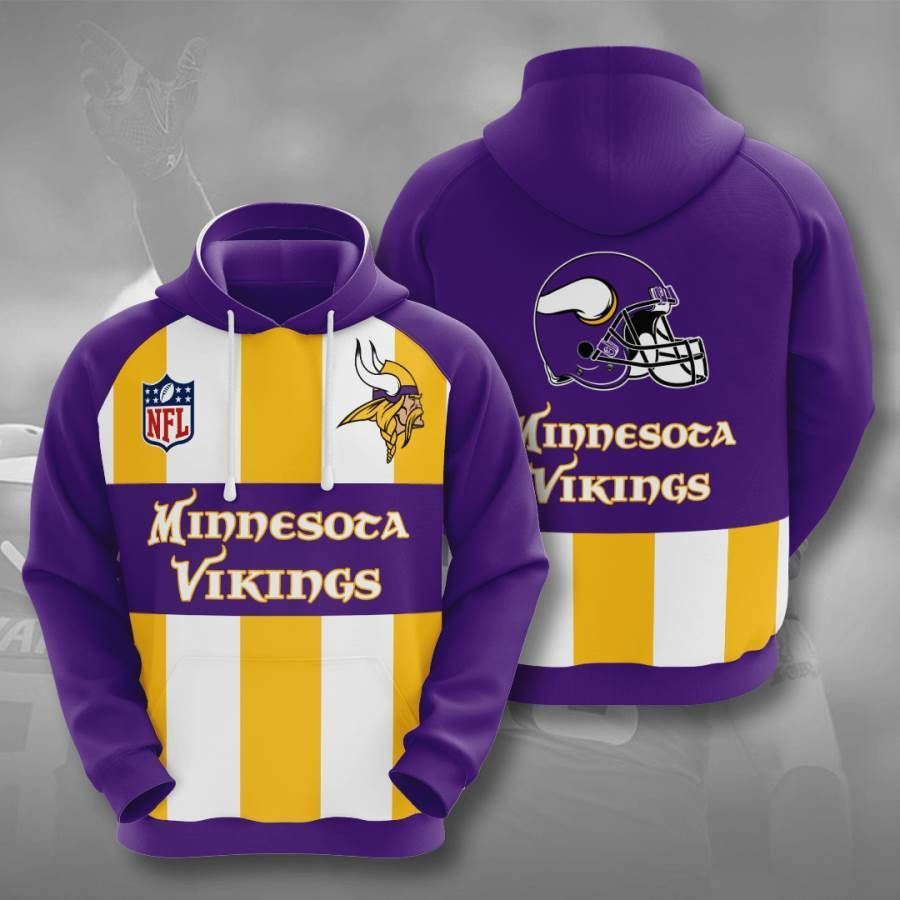 Sports American Football Nfl Minnesota Vikings Usa 218 Hoodie 3D