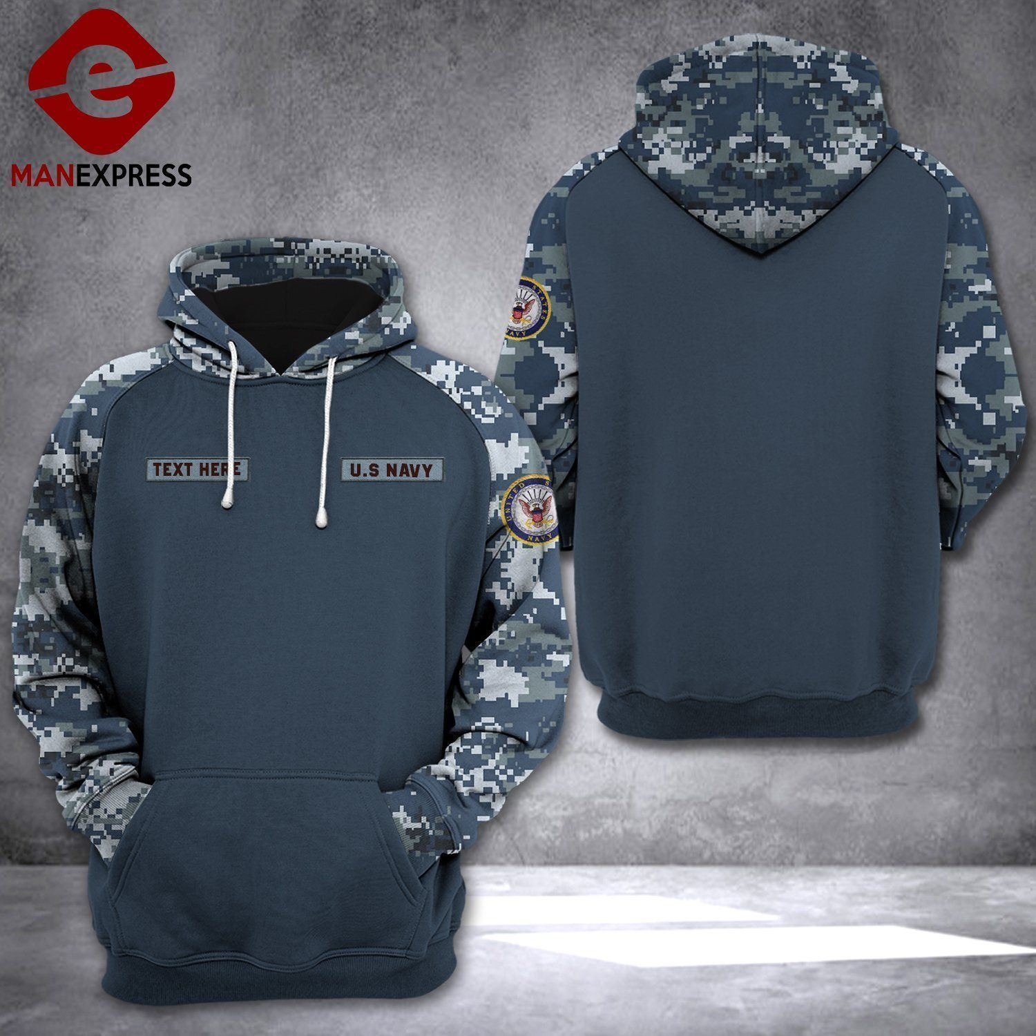 LKH US NAVY Unisex 3D Hoodie All Over Print HJFJY