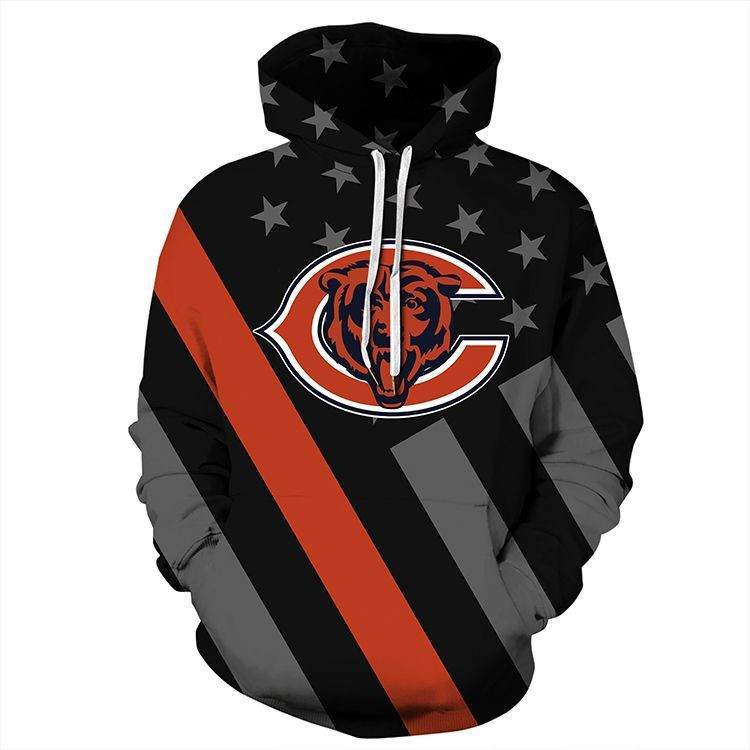 Chicago Bears 3d Hoodie