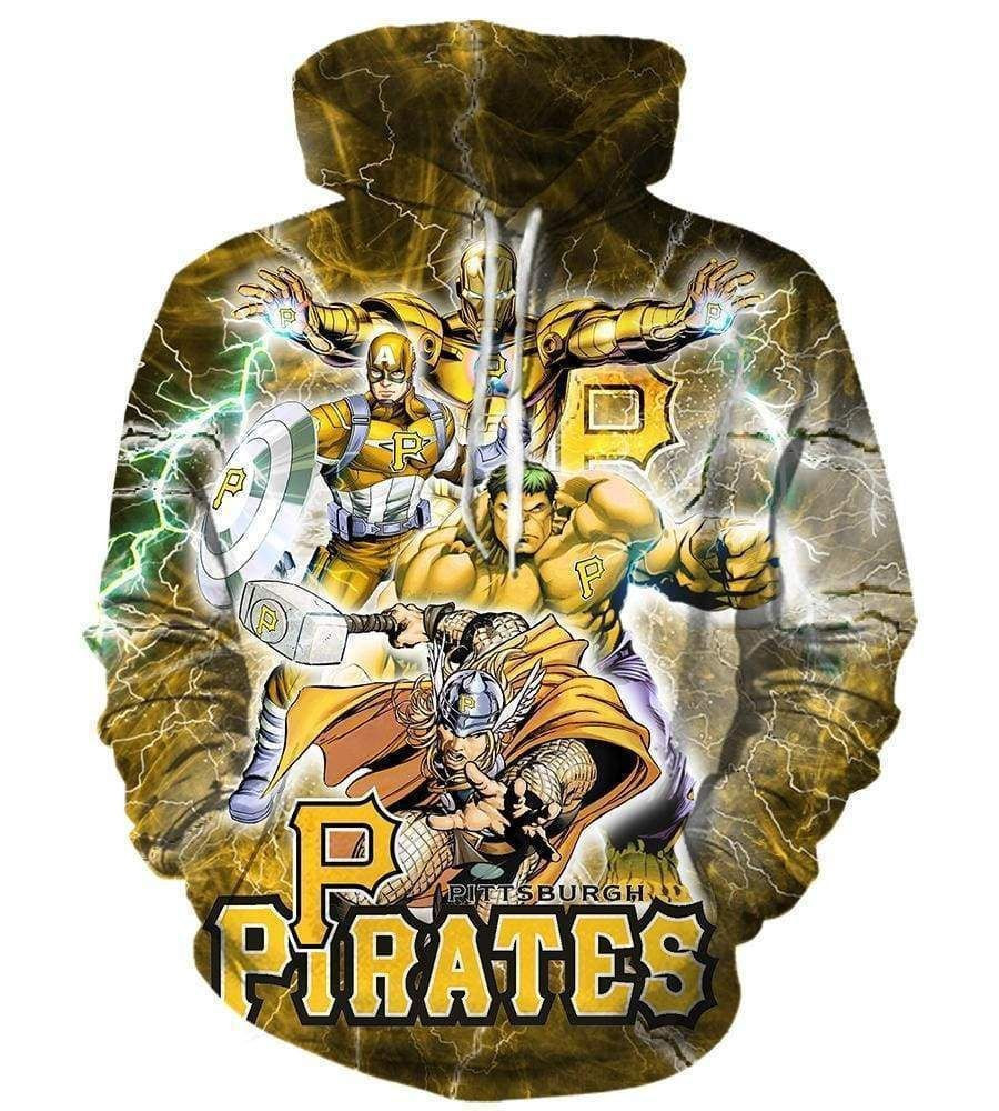 Mlb- Pittsburgh Pirates 3d Hoodie Style 09