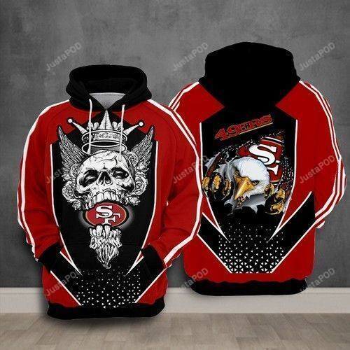 San Francisco 49ers For Unisex 3D All Over Print Hoodie, Zip-up Hoodie