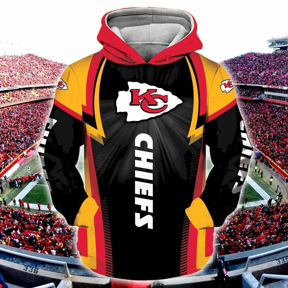 Nfl Kansas City Chiefs 3D Hoodie Sweatshirt All Over Printed