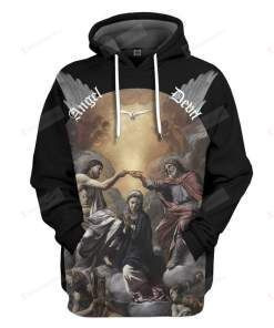 Coronation of Virgin 3D All Over Print Hoodie, Zip-up Hoodie