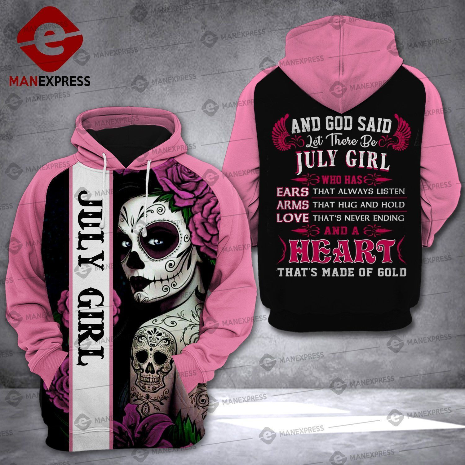 July Girl Unisex 3D Hoodie All Over Print HJDRV