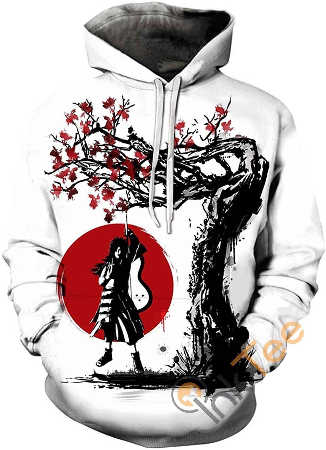 Naruto Print Pullover With Front Pocket Sku31 Hoodie 3D