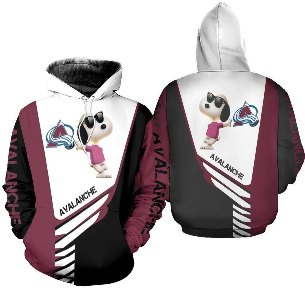 Colorado Avalanche Snoopy For Lover Hoodie 3D Hoodie Sweater Tshirt Hoodie6440