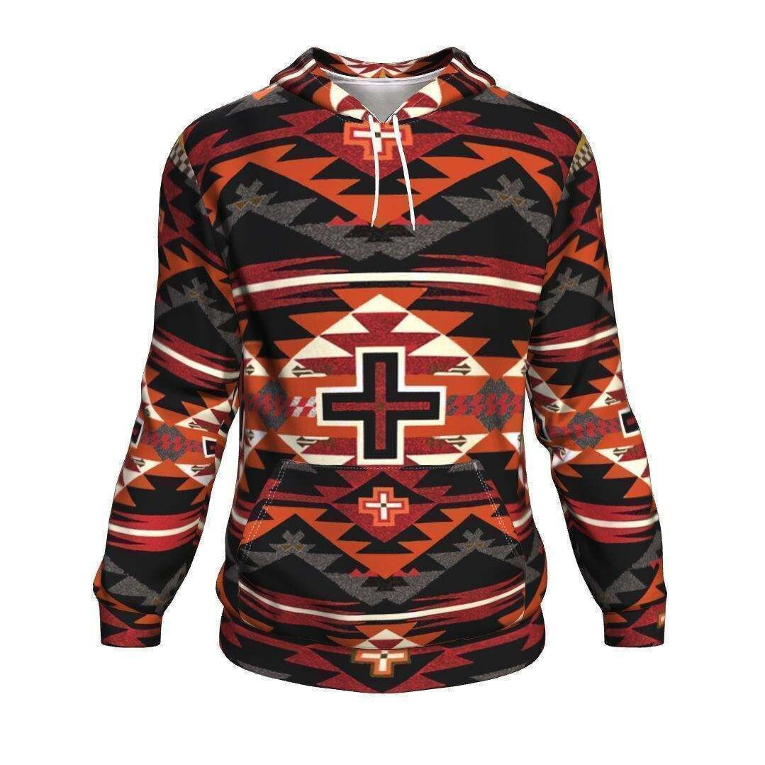 Dark Colors Southwest Native American Hoodie BT15