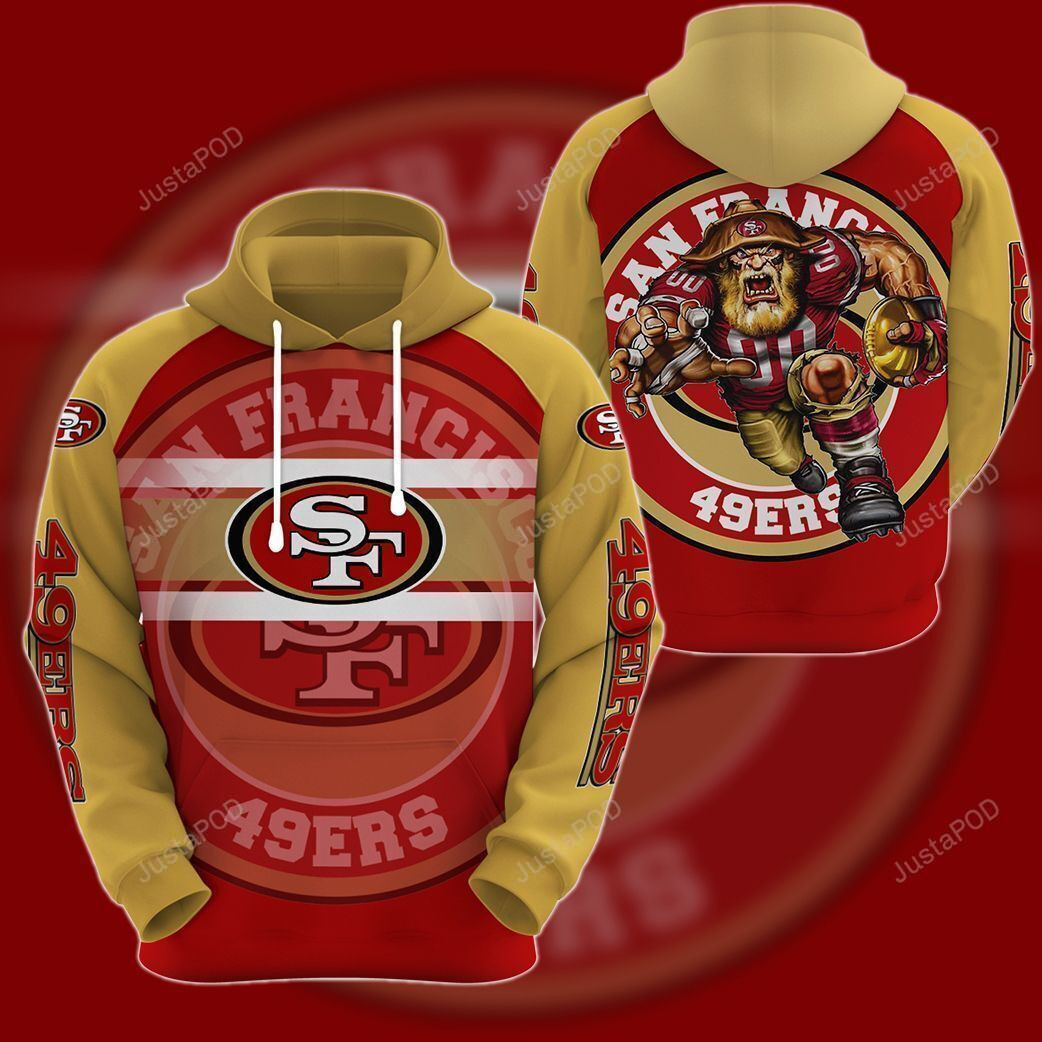 San Francisco 49ers NFL 3D All Over Print Hoodie, Zip-up Hoodie