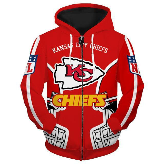 Kansas City Chiefs 3D All Over Print Hoodie, Zip-up Hoodie