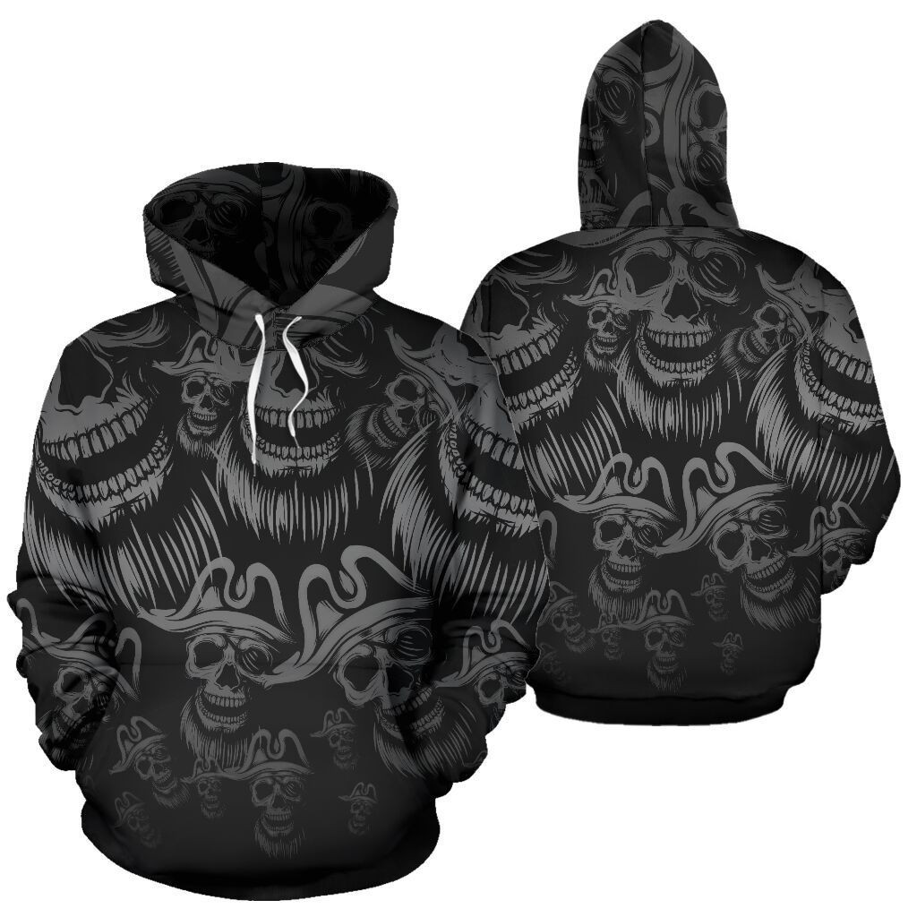 Skull Pirates 3D All Over Print Hoodie, Zip-up Hoodie