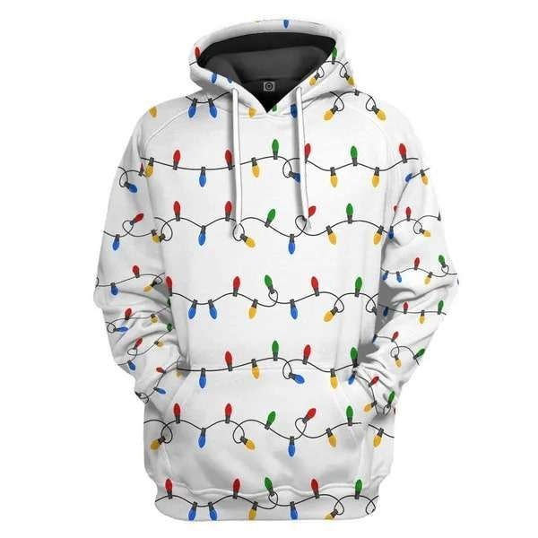 Christmas Light Basic 3D All Over Print Hoodie, Zip-up Hoodie