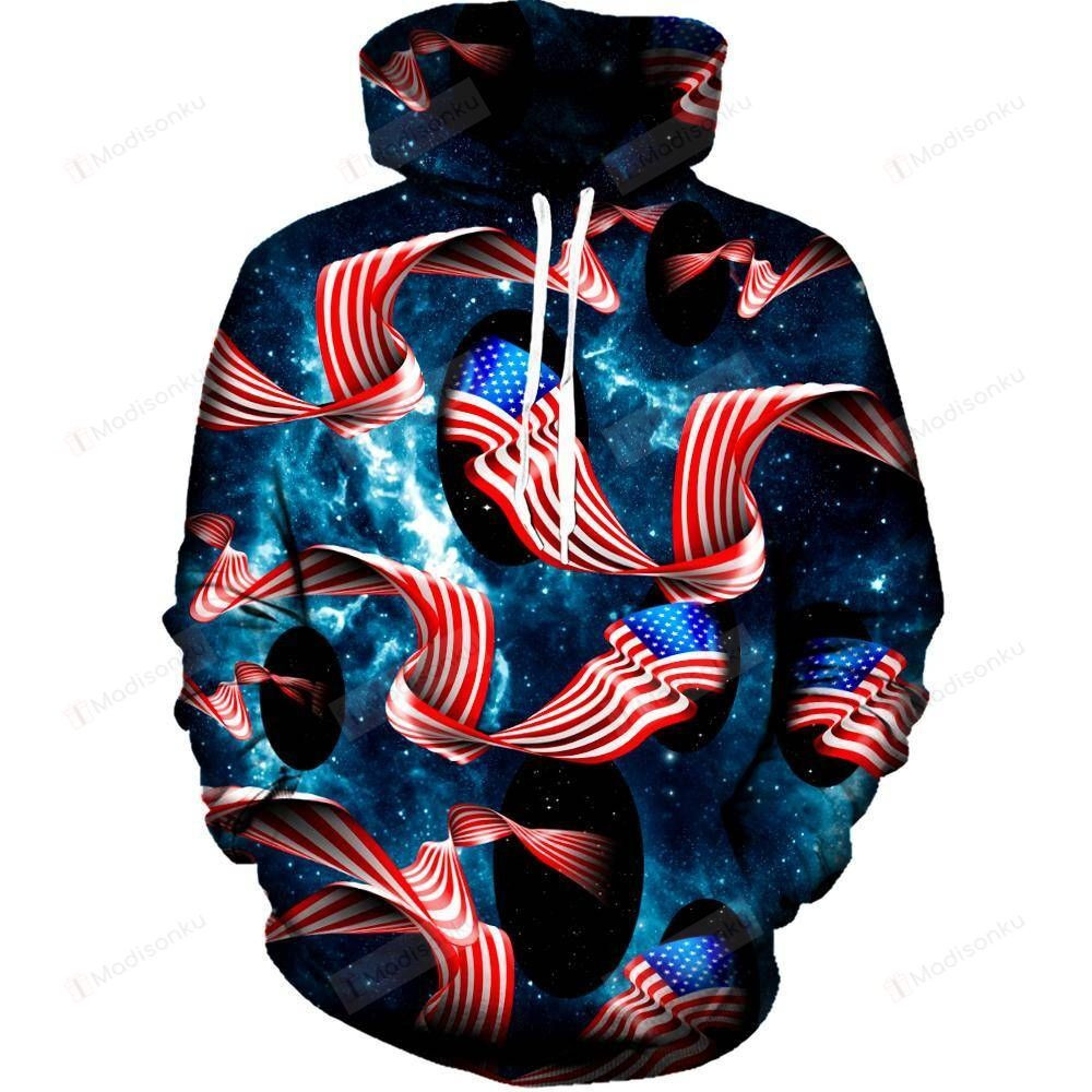 Galactic Flag For Unisex 3D All Over Print Hoodie, Zip-up Hoodie