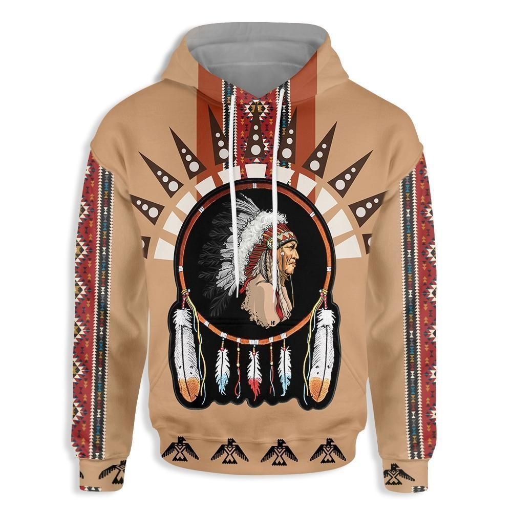 Tribal Pattern Native American Pullover Unisex Hoodie BT14