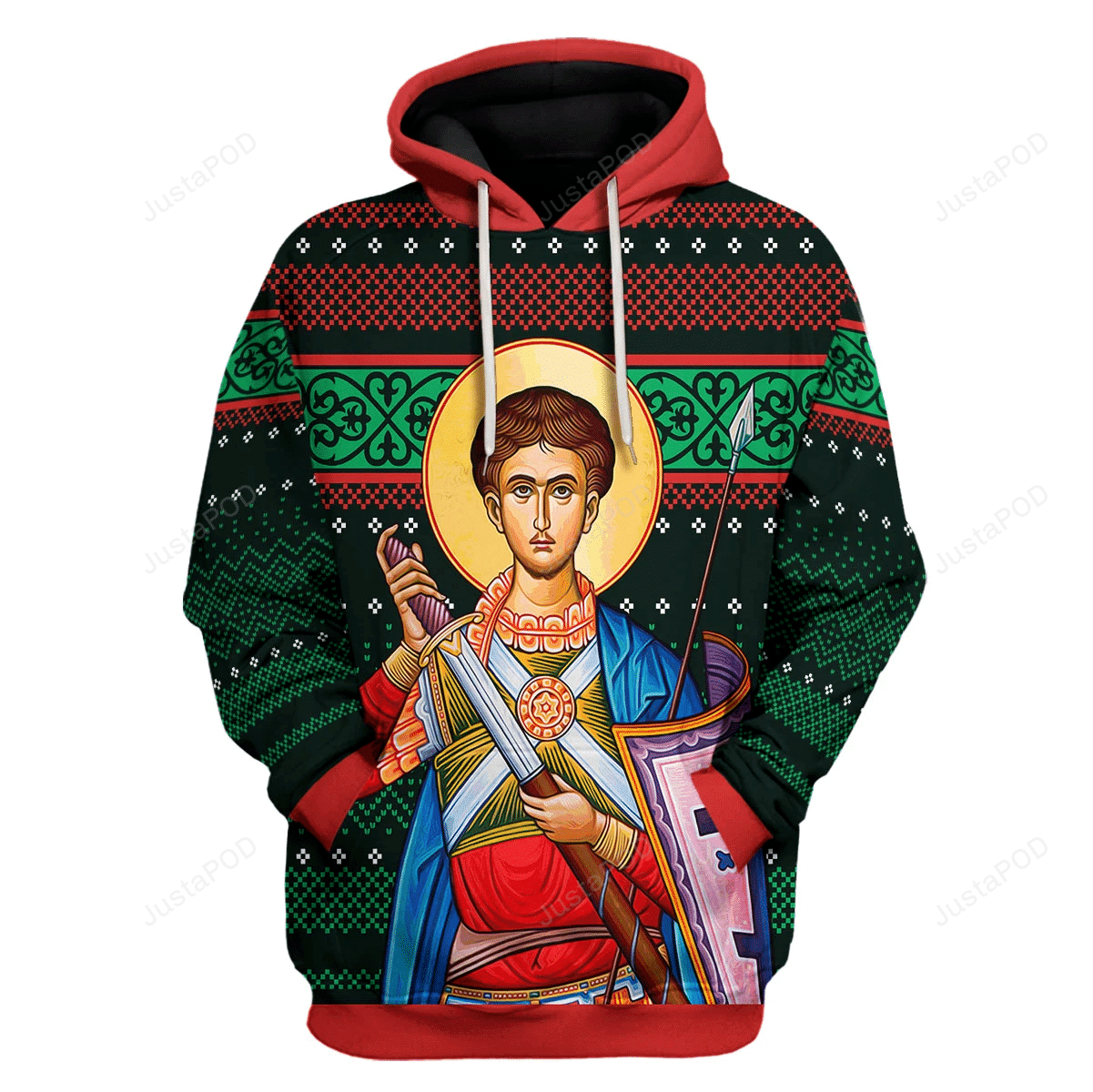 St. Dimitri 3D All Print Hoodie, Zip- Up Hoodie