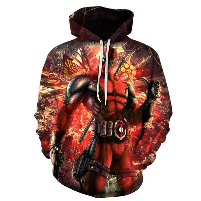 Deadpool 3D All Over Print Hoodie, Zip-up Hoodie