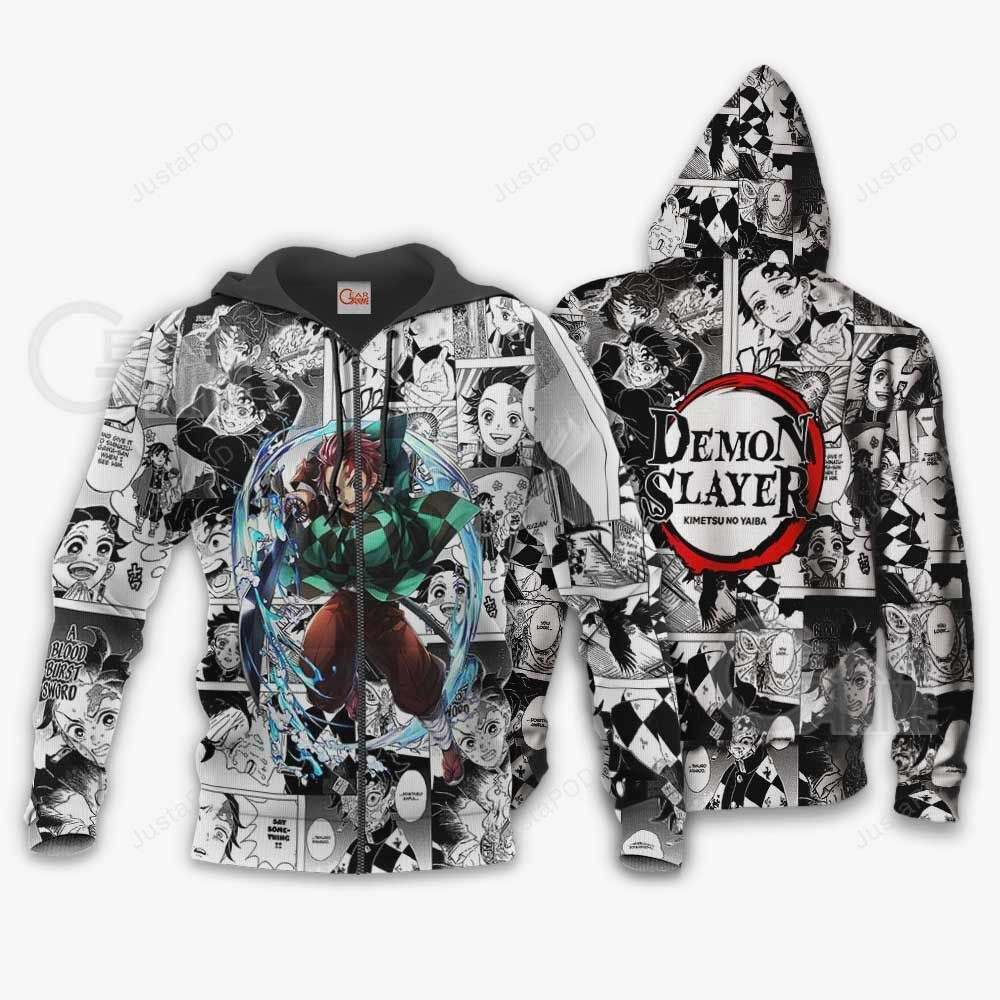 Tanjiro Kamado Demon Slayer 3D All Over Print Hoodie, Zip-up Hoodie