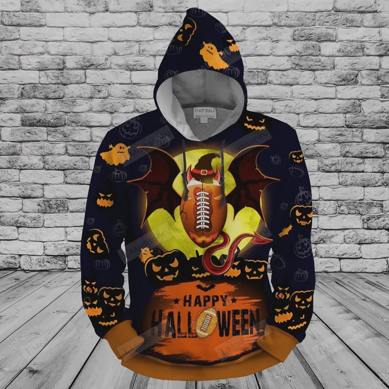 Amazing Football Halloween 3D All Over Print Hoodie, Zip-up Hoodie