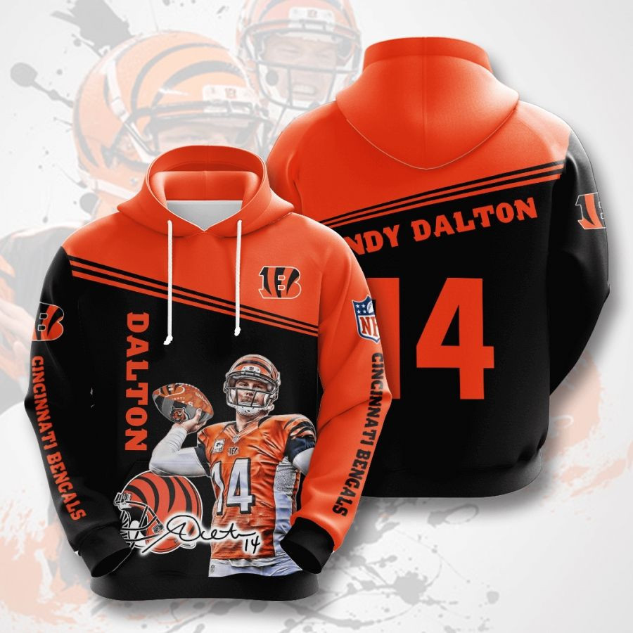 Nfl Cincinnati Bengals Andy Dalton 3D All Over Print Hoodie, Zip-up Hoodie