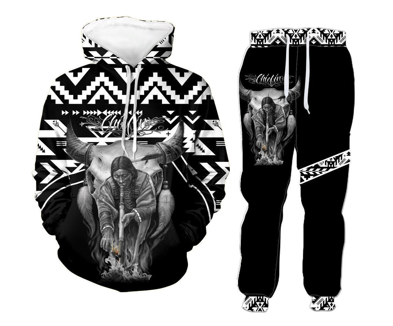 Bison Chief Native Hoodie