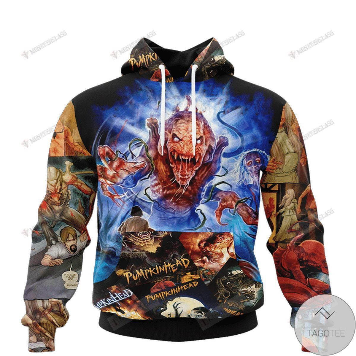 Unisex Pumpkinhead Halloween Horror 3D All Over Print Hoodie, Zip-up Hoodie