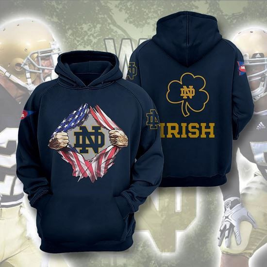 Ncaa- Notre Dame Fighting Irish 3d Hoodie