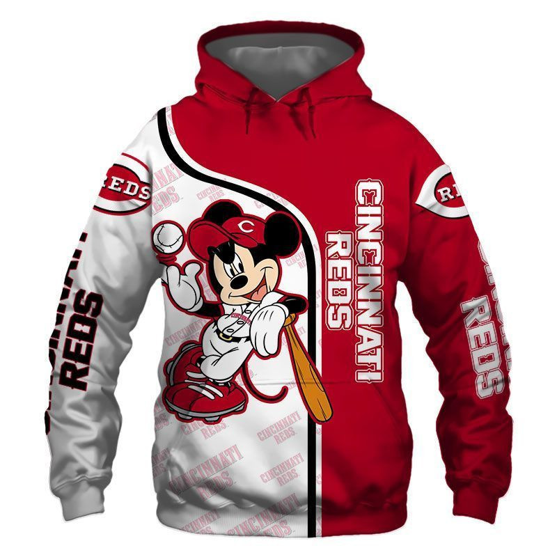 Mlb- Cincinnati Reds 3d Hoodie