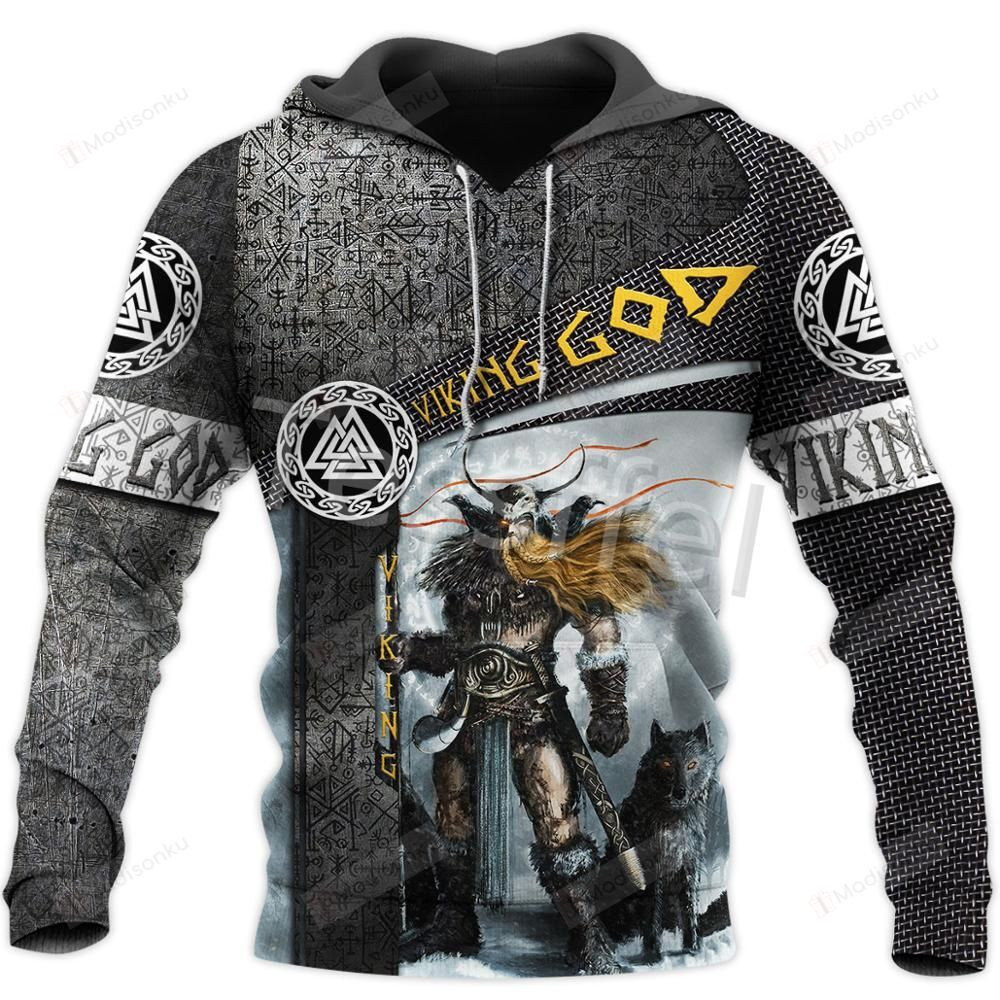 Viking God Pirate  3D All Over Print Hoodie, Zip-up Hoodie