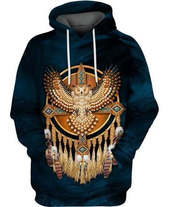 Native American Owl Hoodie