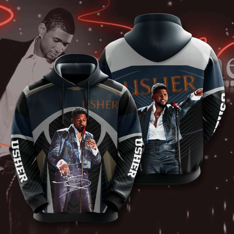 Usher No2052 3D All Over Print Hoodie, Zip-up Hoodie