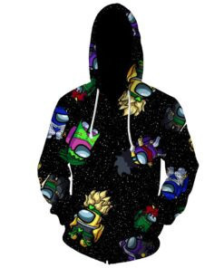 Harajuku 3D All Print Hoodie, Zip- Up Hoodie