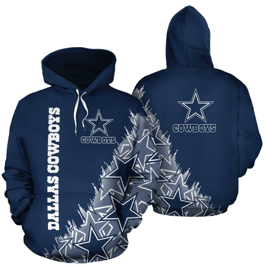 Dallas Cowboys 3D All Over Print Hoodie, Zip-up Hoodie